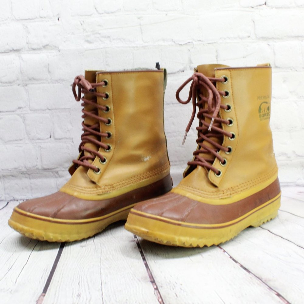 Sorel Men's 1964 Premium T Boot Brown Leather Insulated Waterproof Size US 8 - Picture 2 of 10